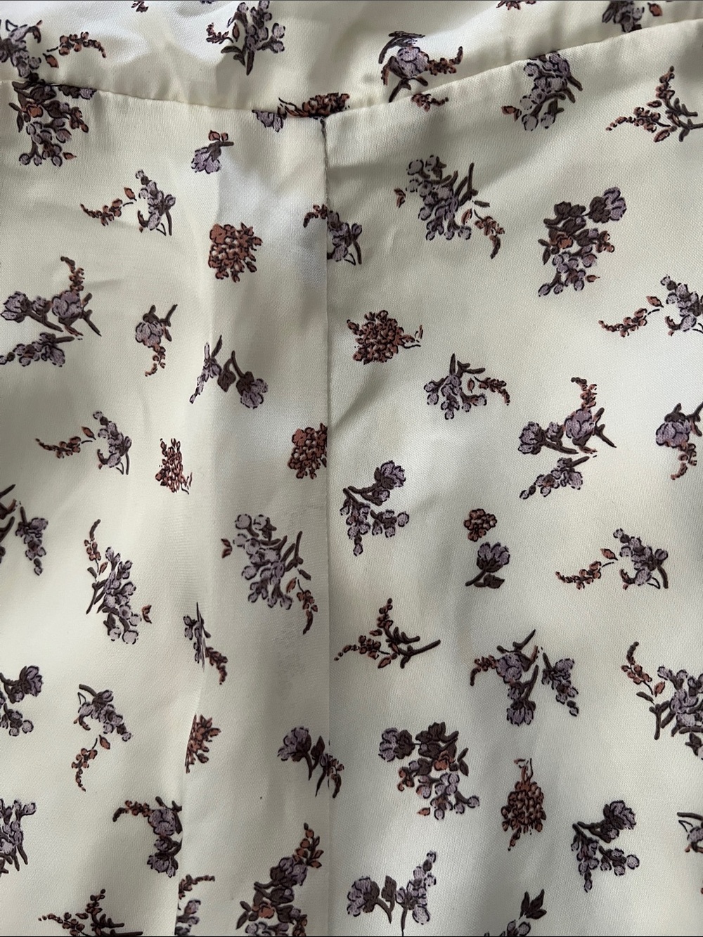 Le Lis Cream Romper with Purple Floral Print - Picture 6 of 6